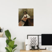 Poster Corot - Jeune Fille Italienne 1872 (Bureau à domicile)