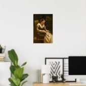 Poster Corot - La lettre (Bureau à domicile)