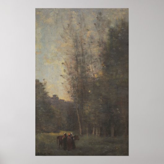 Poster Corot - La petite dormeuse (Devant)