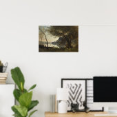 Poster Corot - Le Batelier De Mortefontaine (Bureau à domicile)
