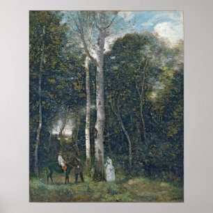 Poster Corot - Le parc aux Lions à Port-Marly