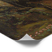 Poster Corot - Le repos du berger (Coin)