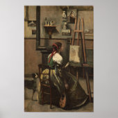 Poster Corot - Le Studio de l'artiste (Devant)