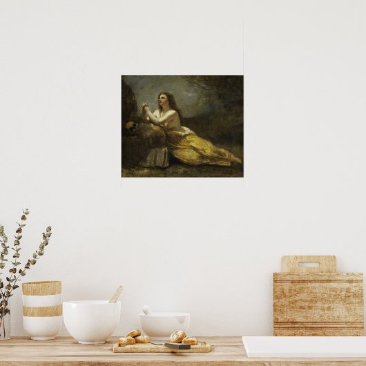 Poster Corot - Madeleine Dans La Prière (Cuisine)