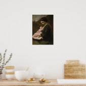 Poster Corot - Mère et Enfant (Cuisine)