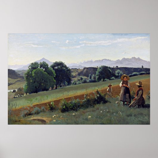 Poster Corot - Mornex (Haute-Savoie) 1840 (Devant)