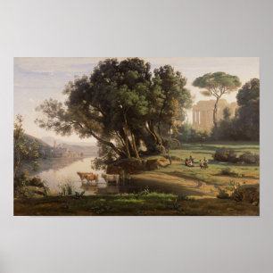 Poster Corot - Paysage italien (1835)