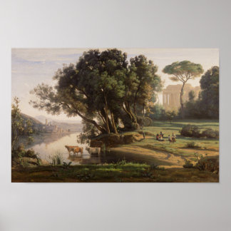 Poster Corot - Paysage italien (1835)