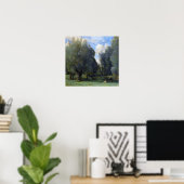 Poster Corot - Pêche sous les saules (Bureau à domicile)