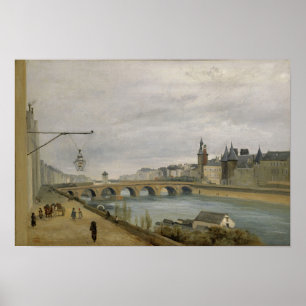 Poster Corot - Pont-Au-Change, Le Palais De Justice