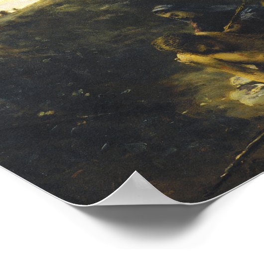 Poster Corot - Saint Sébastien Secouru Par Les Saintes Fe (Coin)