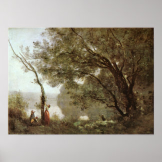 Poster Corot - Souvenir de Mortefontaine