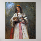 Poster Corot - Tzigane Avec Mandoline (Devant)