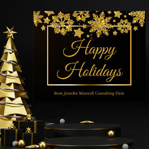 Poster Corporate Happy Holidays Société Fête des Vacances