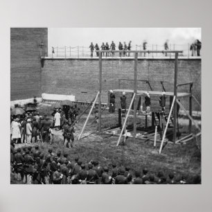 Poster Corps accrochants des conspirateurs de Lincoln,