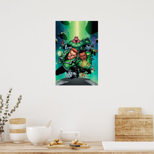 Poster Corps de lanternes vertes (Cuisine)