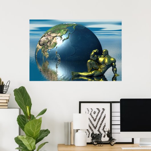 Poster corps d'or (Bureau à domicile)