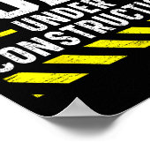 Poster Corps en construction Bodybuilding (Coin)