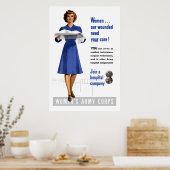 Poster Corps féminin de l'armée (Cuisine)