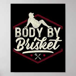 Poster Corps Par Chemise Brisket Funny Steak Lover Grilli