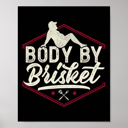 Poster Corps Par Chemise Brisket Funny Steak Lover Grilli (Devant)