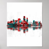 Poster Corpus Christi Texas Skyline (Devant)