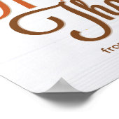 Poster Correctif Citrouille Thanksgiving personnalisé (Coin)