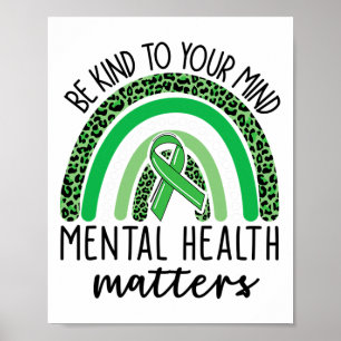 Poster Correspond À Votre Esprit Leopard Rainbow Health P