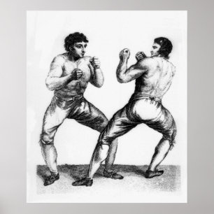 Poster Correspondance de boxe