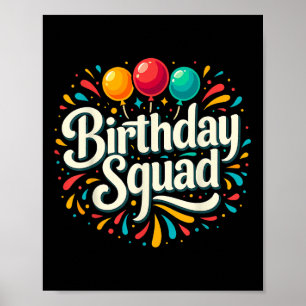 Poster Correspondance de la fête d'anniversaire