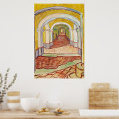 Poster Corridor dans l'asile (par Vincent van Gogh) (Cuisine)