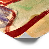 Poster Corridor dans le chef-d'oeuvre de l'Asile Van Gogh (Coin)