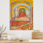 Poster Corridor dans le chef-d'oeuvre de l'Asile Van Gogh (Cuisine)