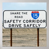 Poster Corridor de sécurité I-15 (Devant)