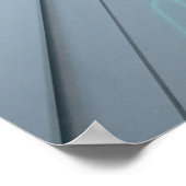 Poster Corridor technologique de néon (Coin)