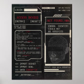Poster Corrompu - Techno-Brutalist Streetwear Design (Devant)