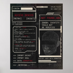 Poster Corrompu - Techno-Brutalist Streetwear Design