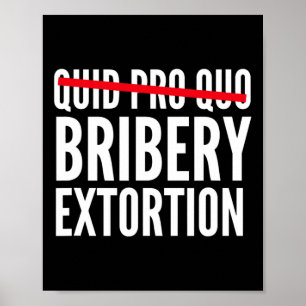 Poster Corruption active et passive de chantage