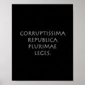 Poster Corruptissima républica plurimae (Devant)