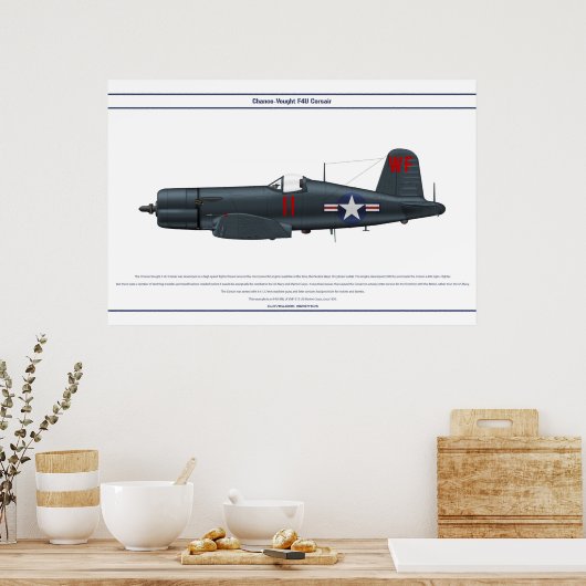 Poster Corsair USA VMF-513 (Cuisine)