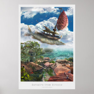 Poster Corsaires de Sirroco surréaliste