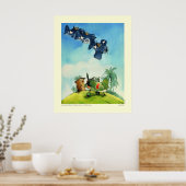 Poster Corsairs Catching'a Zero Avec Son Pantalon (Cuisine)