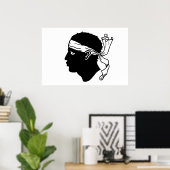 Poster Corse, France (Bureau à domicile)