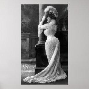 POSTER CORSETED WOMAN 1902