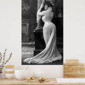 POSTER CORSETED WOMAN 1902 (Cuisine)