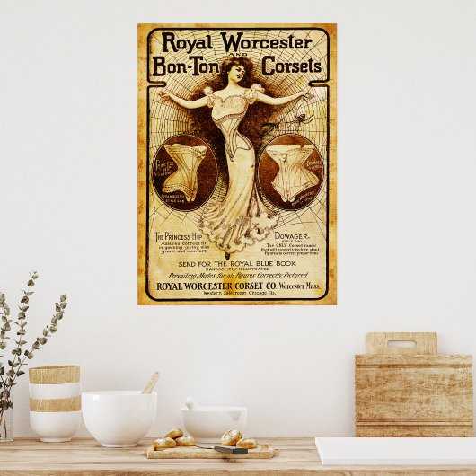 Poster Corsets royaux Worcester (Cuisine)