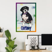 Poster Cortney Mon Chien (Bureau à domicile)