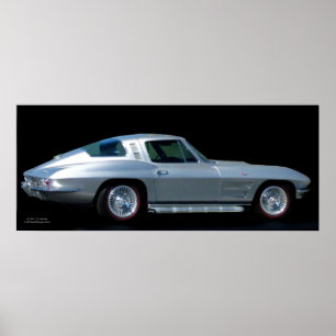 POSTER CORVETTE 1963