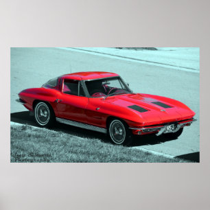 Poster Corvette 1963
