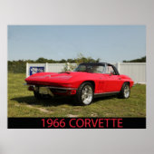 Poster Corvette 1966 (Devant)